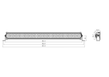 Obrázek k výrobku 62834 - Pracovní světelná lišta LED 801mm