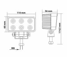 Obrázek k výrobku 17288 - Pracovní světlo LED 1080LM/6000K