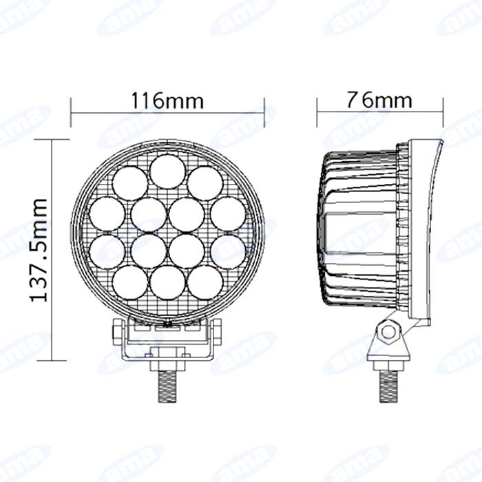 Obrázek k výrobku 34522 - Pracovní světlo LED 2500LM/6000K