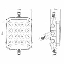 Obrázek k výrobku 66956 - Pracovní světlo LED 2565lm, 16LED