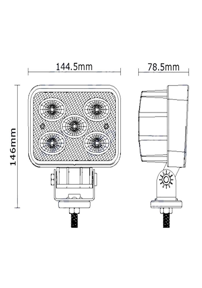 Obrázek k výrobku 34514 - Pracovní světlo LED 4500 LM/6000K