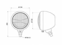 Obrázek k výrobku 9706 - přední světlo 150 mm bez homologace