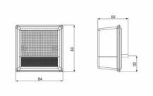 Obrázek k výrobku 8879 - Přední světlo 84x83 mm,levé/pravé