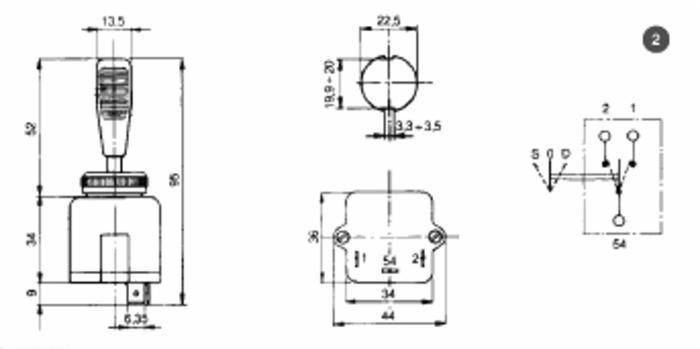 Specifikace - Přepínač blinkrů 52 mm