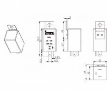 Obrázek k výrobku 10369 - přerušovač blinkrů 24V 220W 3 PIN