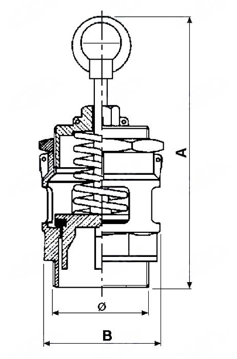Obrázek k výrobku 27435 - Přetlakový ventil nastavitelný 2"