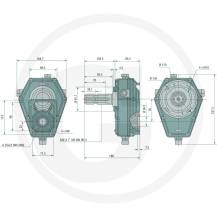 Obrázek k výrobku 74031 - Převodovka k hydraulickému čerpadlu GR. 2, 1:3,8 samec