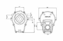 Obrázek k výrobku 54759 - Převodovka k hydraulickému čerpadlu GR. 2, 1:3,8, samice, rychlospojka