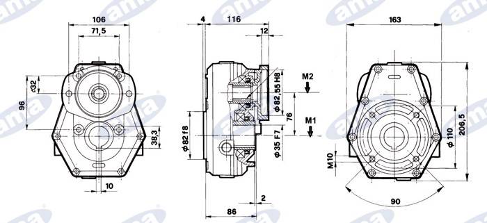 Obrázek k výrobku 21304 - Převodovka k hydraulickému motoru