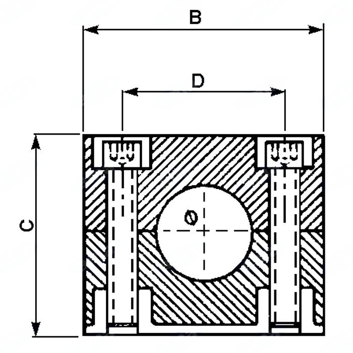 Obrázek k výrobku 25322 - Příchytka trubky 1x20 mm