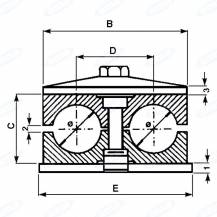 Obrázek k výrobku 59149 - Příchytka trubky 2x10 mm