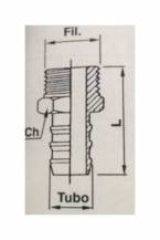 Obrázek k výrobku 58864 - přímá koncovka 1"-1"