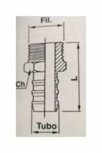 Obrázek k výrobku 14742 - přímá koncovka 3/8"-3/8"