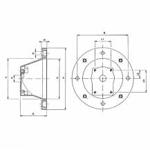 Obrázek k výrobku 16235 - Příruba hydraul. čerpadlo GR1/elektromotor, velikost 80-90