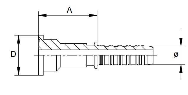 Specifikace - Přírubová lisovací armatura SAE 6000, 1"1/4", 54 mm