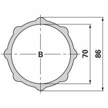 Obrázek k výrobku 70583 - Přítlačný kotouč pro palcové spojky K31 - K36 55.15.10