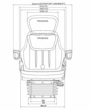 Obrázek k výrobku 68985 - PROBOSS sedadlo vzduchem odpružené AS2480