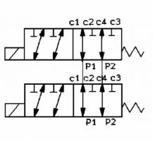 Obrázek k výrobku 59800 - Průmyslový 12 cestný modulární ventil 50l, 12V, 3/8"