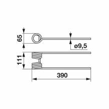 Pružina obraceče KUHN - GRS