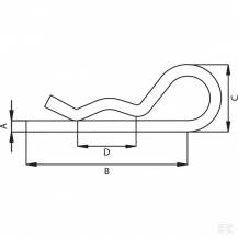 Obrázek k výrobku 97343 - Pružinová závlačka 2,5 mm