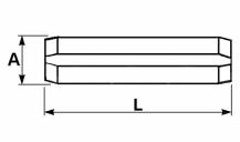 Obrázek k výrobku 12841 - pružný kolík 8x40 mm