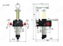 Obrázek k výrobku 8716 - ruční hydraulická pumpa dvoučinná bez nádrže