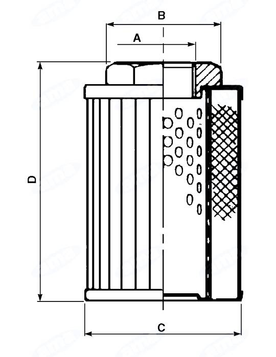 Obrázek k výrobku 33526 - Sací filtr 1/2", 90µm