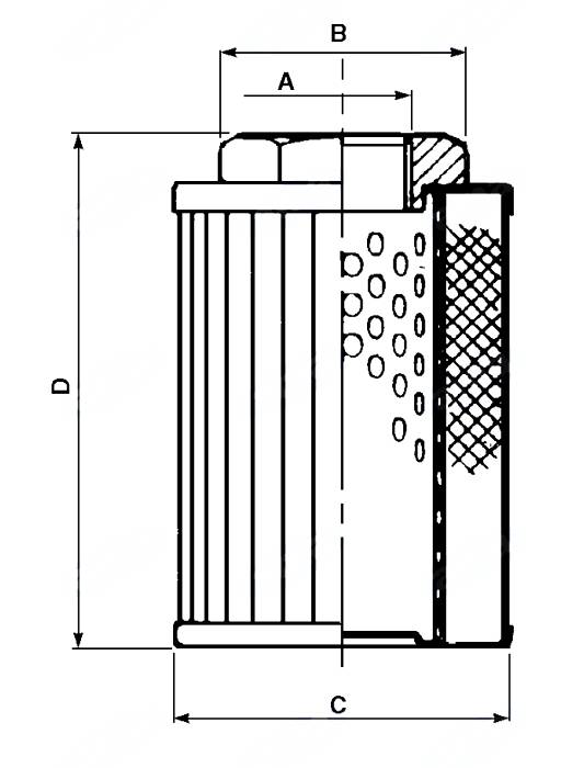 Obrázek k výrobku 33514 - Sací filtr 3/4", 60µm