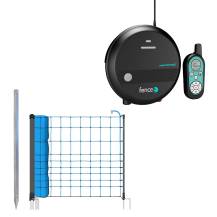 Obrázek k výrobku 125116 - Sada pro elektrický ohradník s modrou sítí 120 cm proti vlkům + DUO RF zdroj s ovladačem 5 J