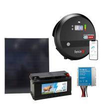 Obrázek k výrobku 125109 - Sada solární elektrický LTE ohradník s výkonem 8 J, solární panel 200 W, regulátor a 12V baterie 95 Ah