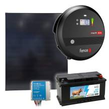 Obrázek k výrobku 120205 - Sada solární elektrický ohradník s výkonem 10J, solární panel 200 W, regulátor a 12V baterie 95 Ah
