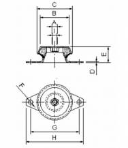 Obrázek k výrobku 56140 - silentblok 190x48mm 641 kg M24