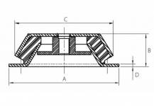 Obrázek k výrobku 56131 - silentblok 200x63mm 850 kg