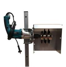 Obrázek k výrobku 125897 - Škubačka drůbeže na vrtačku s ochranným krytem a stojanem SPIUMATRICE DIT SP RU06