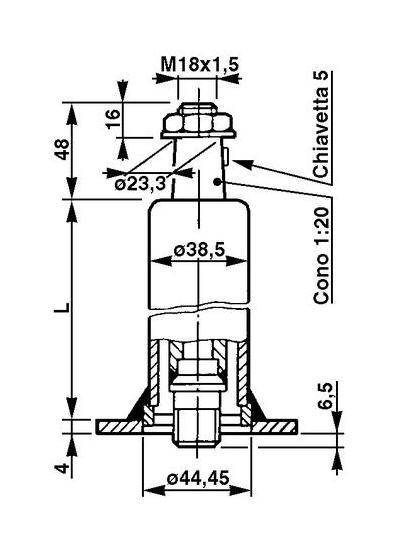 Specifikace - Sloupek řízení 602 mm