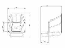 Obrázek k výrobku 120317 - Snáškové hnízdo pro slepice se sběrným košíkem HF 44X37X50