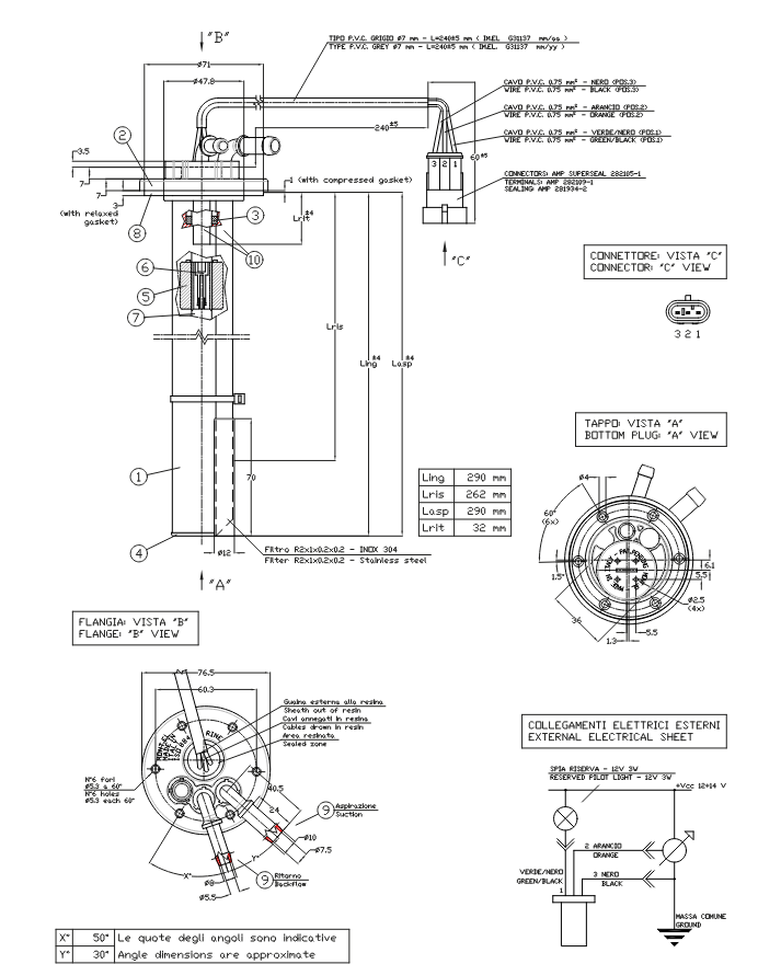Obrázek k výrobku 33911 - Snímač stavu paliva 288 mm