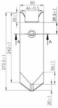 Obrázek k výrobku 52655 - Špice dláta 80x12 typu HORSCH