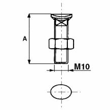 Obrázek k výrobku 49838 - Šroub+matka 10x70 mm