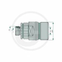 Obrázek k výrobku 31522 - Šroubovací rychlospojka samec KF 10L 1 M16x1,5