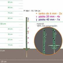 Obrázek k výrobku 35506 - Stojka pro výpas 73/59cm, kovový hrot