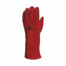 Obrázek k výrobku 34284 - Svářečské rukavice štípenková useň s manžetou, červená