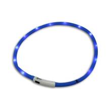 Obrázek k výrobku 78376 - Svítící LED obojek pro psy, různé barvy - Modrá