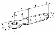 Obrázek k výrobku 55474 - Tažné oko  6000kg