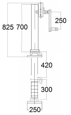 Specifikace - Teleskopická noha pro dvounápravové vleky