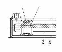 Obrázek k výrobku 60354 - Těsnění pístu hydraulického válce 25/16 mm