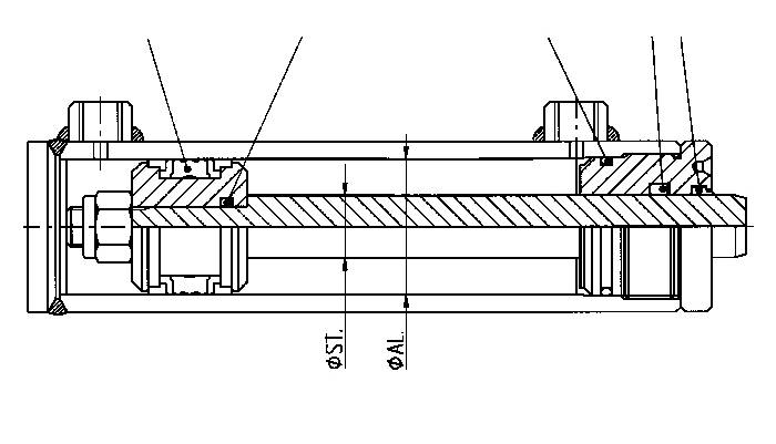 Obrázek k výrobku 36569 - Těsnění víka hydraulického válce 60/35 mm