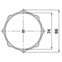 Obrázek k výrobku 70584 - Těsnicí kroužek pro drážkované pouzdro spojky 55.17.12