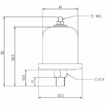 Obrázek k výrobku 59744 - Tlakový spínač oleje M14x1,5, 0,8 bar/12V