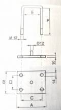 Obrázek k výrobku 49818 - třmen uchycení pera standard 130 mm